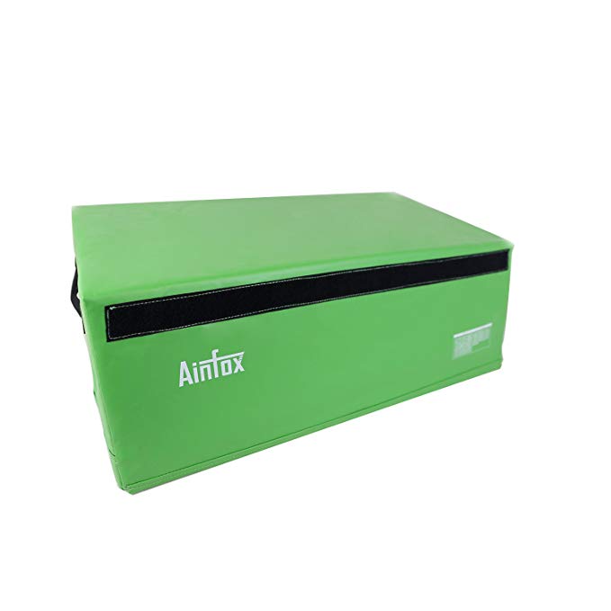 Ainfox PVC Soft Foam Plyo Jump Box for Plyometric Exercise Fitness Safe Box