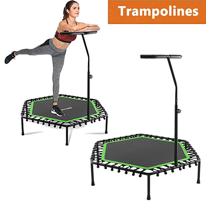 Korie Mini Trampoline with Adjustable handrail Handle Bar - 50