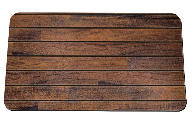 SeaTeak Anti-Fatigue Mats, Teak and Holly, 20 x 36 Inch, Close Cell Foam Cushion