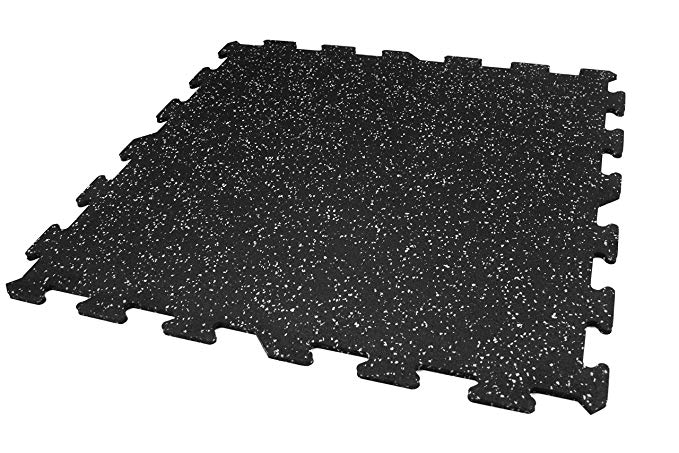 IncStores 8mm Strong Rubber Tiles (23in x 23in Tiles/Multi Piece Floor Kits) Interlocking Rubber Gym Mats For Home Gym Flooring, Exercise Mats, Equipment Mats & Fitness Room Floors