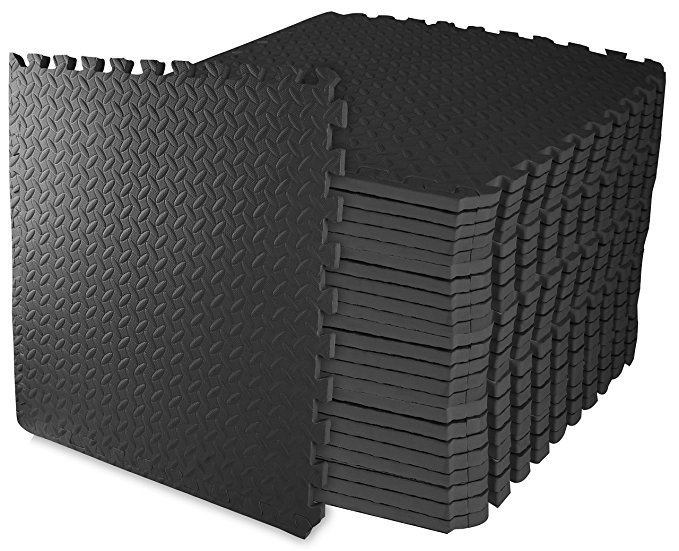 BalanceFrom Puzzle Exercise Mat with EVA Foam Interlocking Tiles