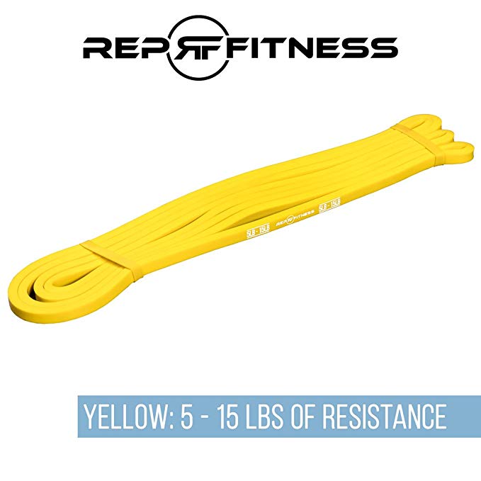 Rep Pull-Up Bands - Assisted Pullup and Resistance Stretch Bands for Strength and Conditioning, Weightlifting, Gymnastics, Mobility and Power-Lifting - Sold as Single Bands or Sets