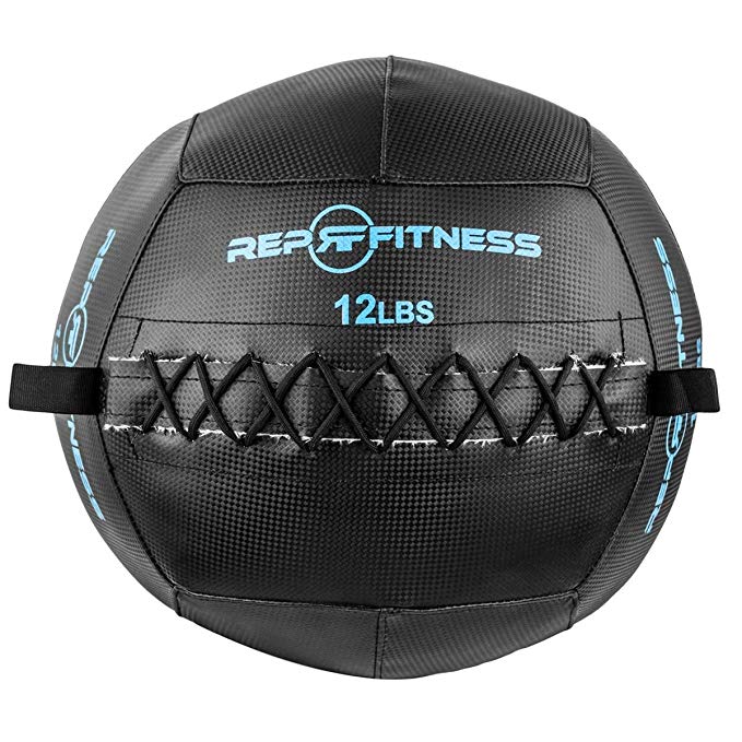 Rep Black Wall Ball for Strength and Conditioning, Cross Training, and Cardio Workouts