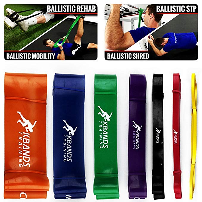 Kbands Training Ballistic Bands - Strength - Assisted Pull Ups - Power Resistance Bands For Squats - Cross Training Resistance Loop Bands