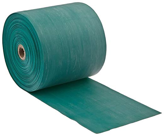 Fabrication Enterprises CanDo Low Powder Exercise Band Rolls (50 yard, Green)