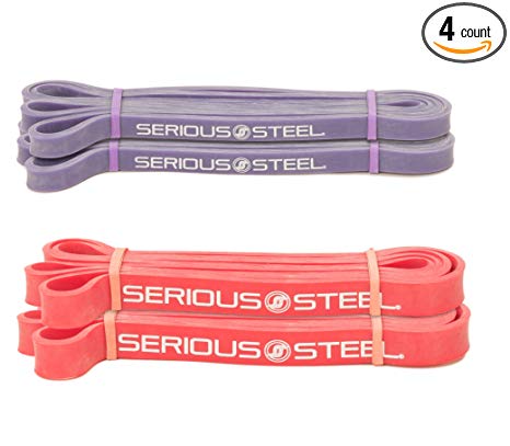 Pair Serious Steel Assisted Pull-Up Bands, Resistance & Stretch Band and Most Durable Pull-Up Assist Bands Available! (41