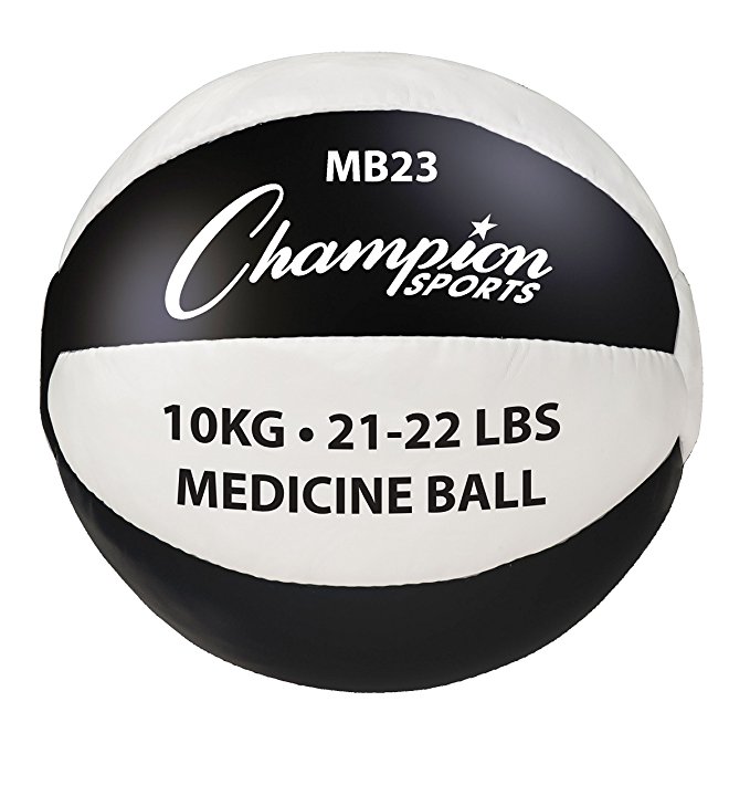 Champion Sports Leather Medicine Ball